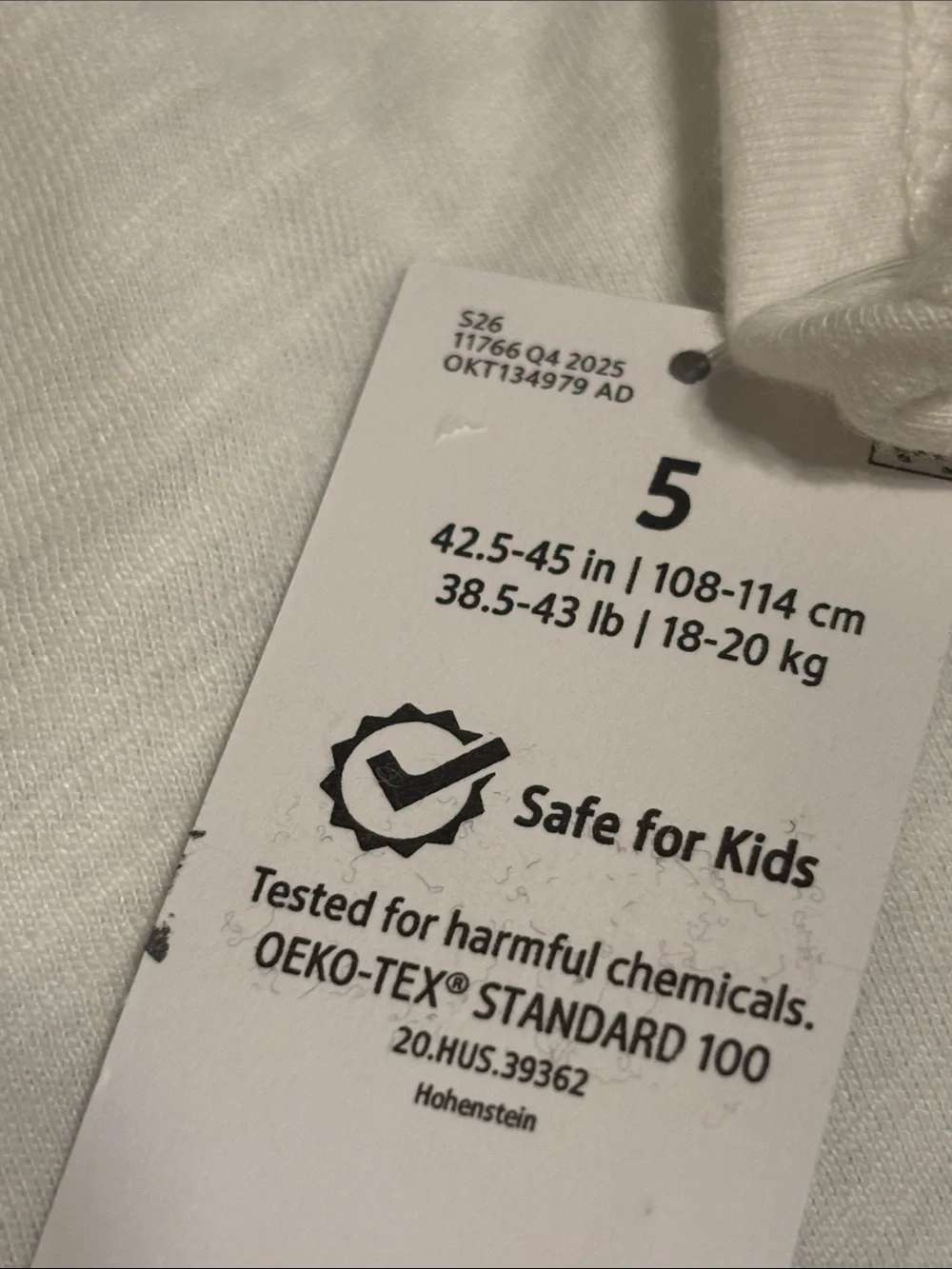 OshKosh B’gosh Toddler Girl's White Peplum Short Sleeve Top